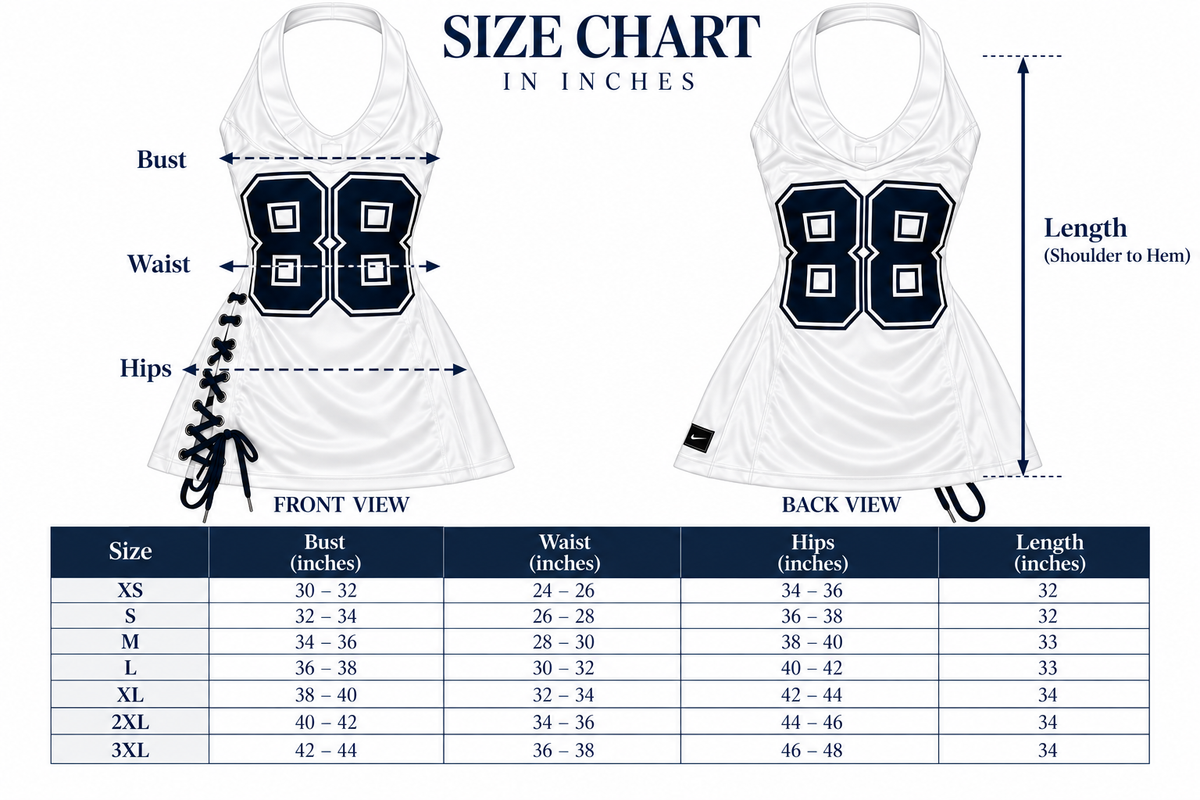 Halter Jersey Dress (provide your own jersey)
